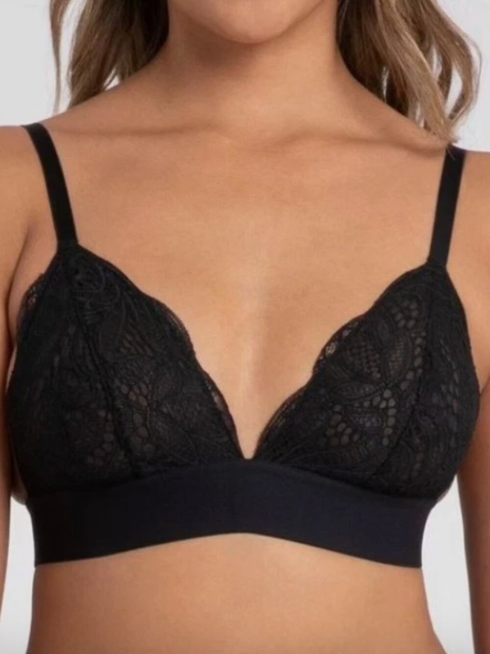 NWT Lace Bralette in Dusty Blue - Lively - Size 32B / SMALL